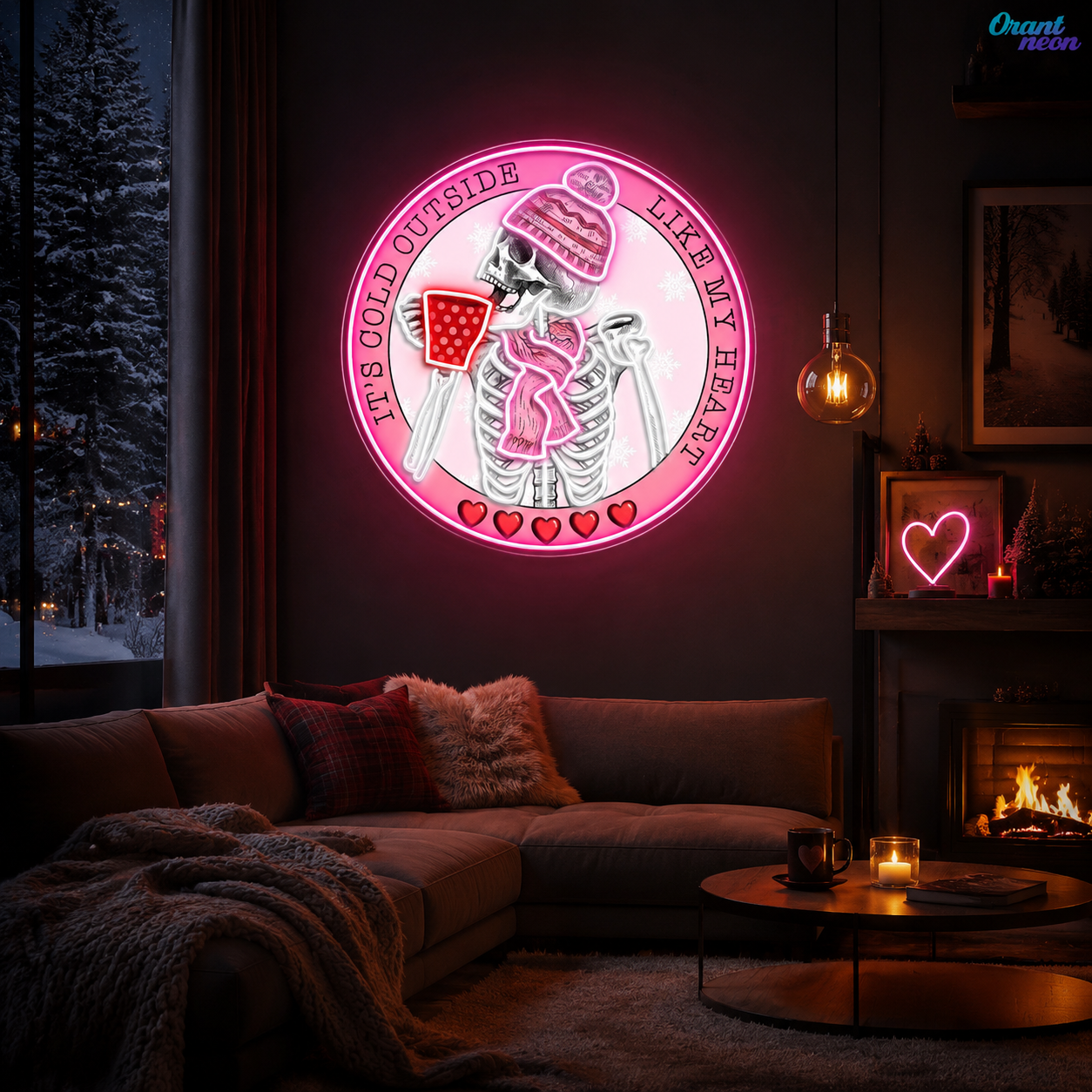 Pouring Love, One Cup at a Time Best Gift For Valentine Neon Sight Light Artwork