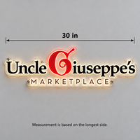 Uncle Giuseppe’s Marketplace Logo - Custom LED Neon Sign