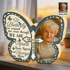 A Butterfly To Remind Me - Personalized Photo Light Box