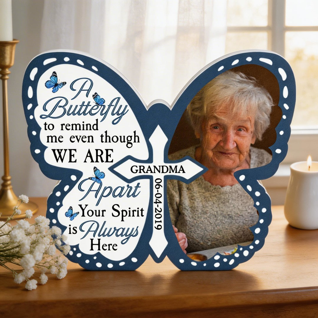 A Butterfly To Remind Me - Personalized Photo Light Box
