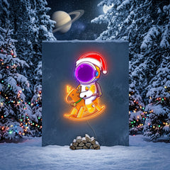 Astronaut Christmas 4 Led Neon Acrylic Artwork