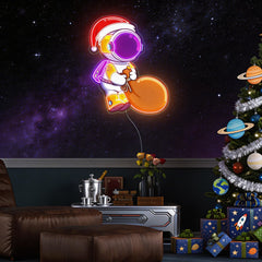 Astronaut Christmas 2 Led Neon Acrylic Artwork