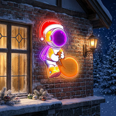 Astronaut Christmas 2 Led Neon Acrylic Artwork