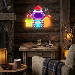 Astronaut Christmas 3 Led Neon Acrylic Artwork