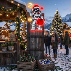 Astronaut Santa Christmas 3 Led Neon Acrylic Artwork