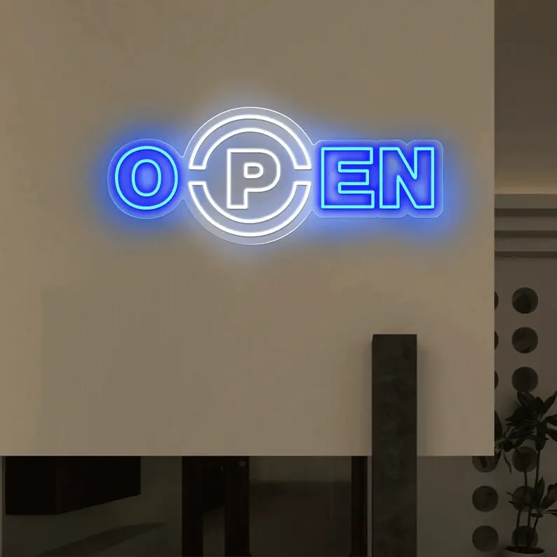 Acrylic Led Open Neon Sign Shop Decor Sign – color option 3 – view 6