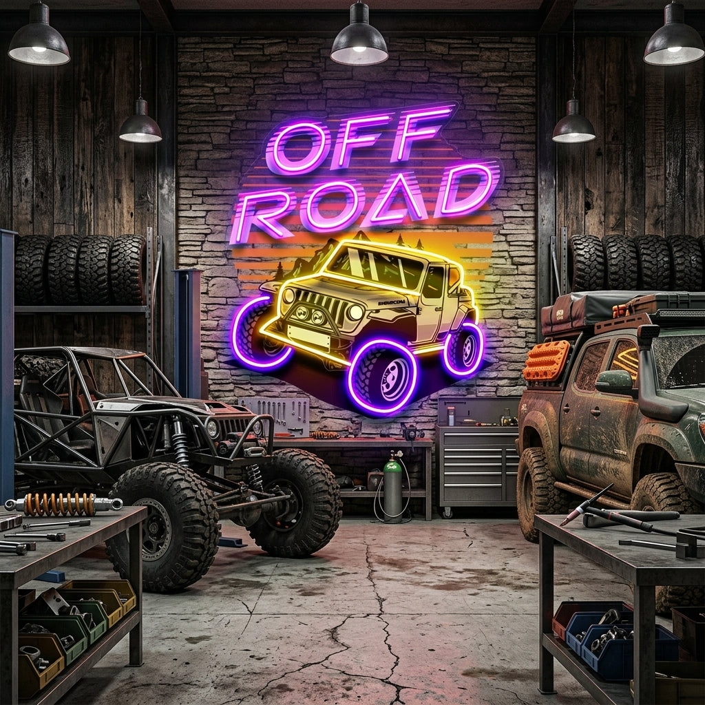 Adventure 4x4 LED Neon Sign Light Pop Art