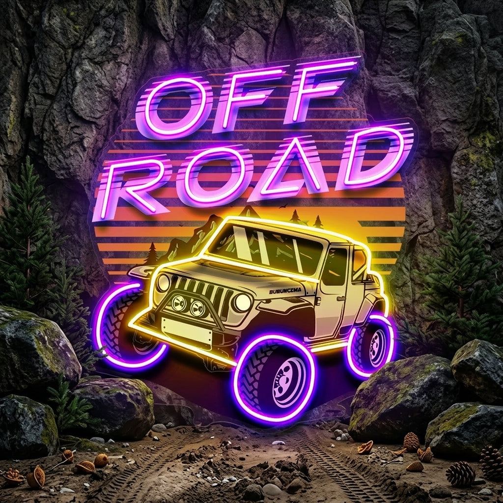 Adventure 4x4 LED Neon Sign Light Pop Art