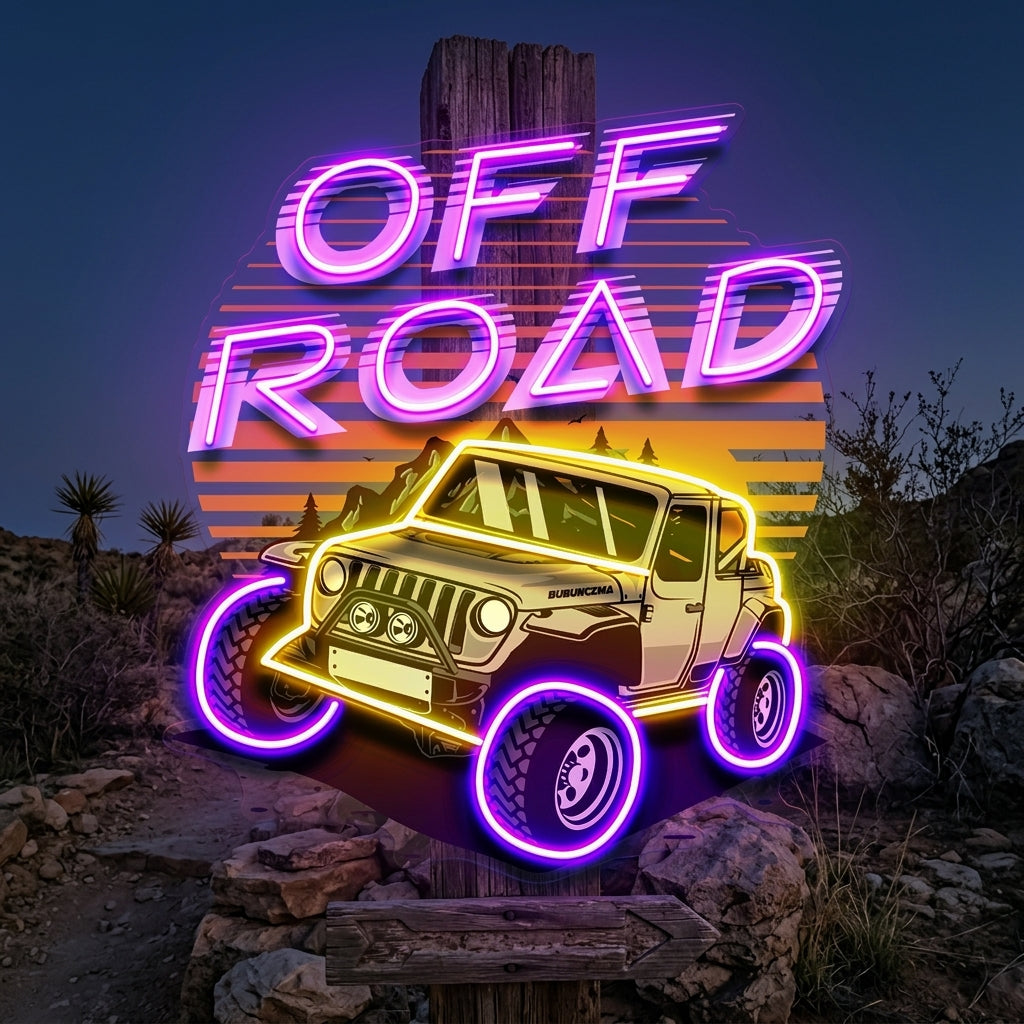 Adventure 4x4 LED Neon Sign Light Pop Art