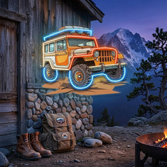 Adventure Jeep LED Neon Sign Light Pop Art