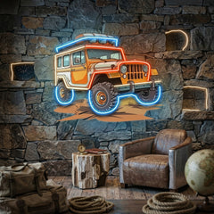 Adventure Jeep LED Neon Sign Light Pop Art