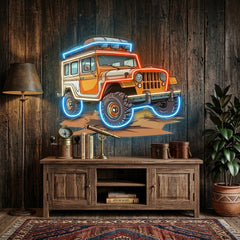 Adventure Jeep LED Neon Sign Light Pop Art