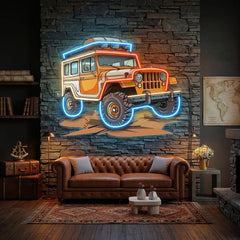 Adventure Jeep LED Neon Sign Light Pop Art