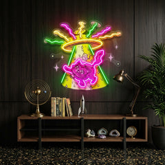 Adventurous Cat LED Neon Sign Light Pop Art
