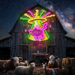 Adventurous Cat LED Neon Sign Light Pop Art