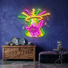 Adventurous Cat LED Neon Sign Light Pop Art