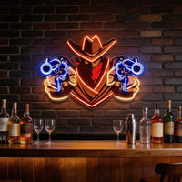 Aiming Guns LED Neon Sign Light Pop Art