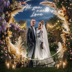 All You Need Is Love Led Neon Sign Light, Custom neon light sign for wedding