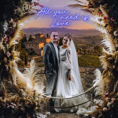All You Need Is Love Led Neon Sign Light, Custom neon light sign for wedding