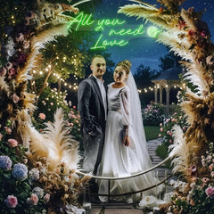All You Need Is Love Led Neon Sign Light, Custom neon light sign for wedding