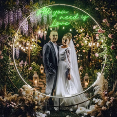 All You Need Is Love Led Neon Sign Light, Custom neon light sign for wedding