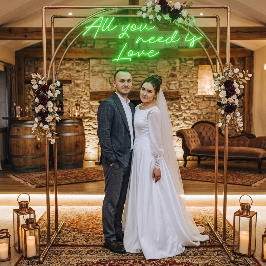 All You Need Is Love Led Neon Sign Light, Custom neon light sign for wedding