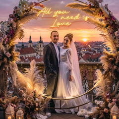 All You Need Is Love Led Neon Sign Light, Custom neon light sign for wedding