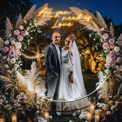 All You Need Is Love Led Neon Sign Light, Custom neon light sign for wedding