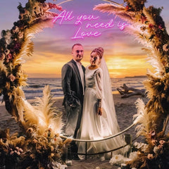 All You Need Is Love Led Neon Sign Light, Custom neon light sign for wedding