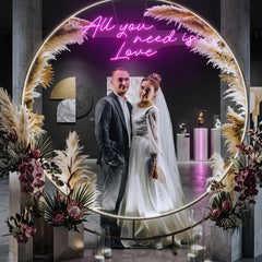 All You Need Is Love Led Neon Sign Light, Custom neon light sign for wedding