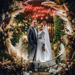 All You Need Is Love Led Neon Sign Light, Custom neon light sign for wedding