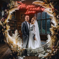 All You Need Is Love Led Neon Sign Light, Custom neon light sign for wedding