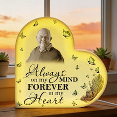 Always On My Mind Forever In My Heart - Personalized Photo Light Box
