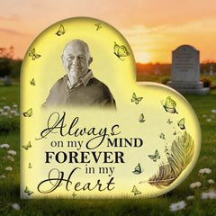 Always On My Mind Forever In My Heart - Personalized Photo Light Box