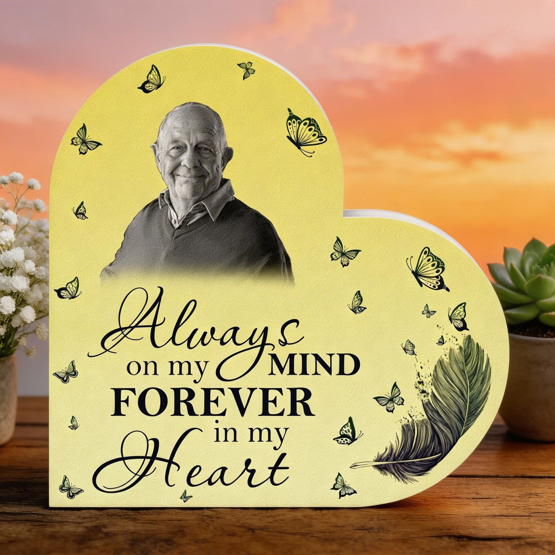 Always On My Mind Forever In My Heart - Personalized Photo Light Box