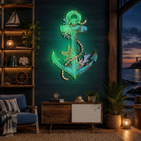 "Anchors Up" Neon x Acrylic Artwork