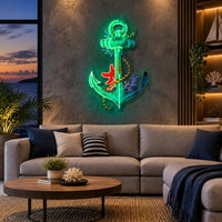 "Anchors Up" Neon x Acrylic Artwork