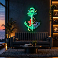"Anchors Up" Neon x Acrylic Artwork