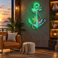 "Anchors Up" Neon x Acrylic Artwork