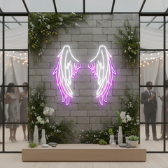 Angel Wing Neon Sign Custom Handmade Art Neon Light