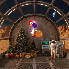 Astronaut Christmas 2 Led Neon Acrylic Artwork