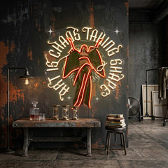 Art Is Chaos Taking Shape Collapse Art LED Neon Sign Light Pop Art
