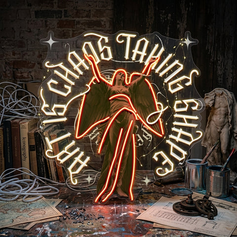 Art Is Chaos Taking Shape Collapse Art LED Neon Sign Light Pop Art