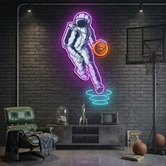 "Astroballer" Neon x Acrylic Artwork