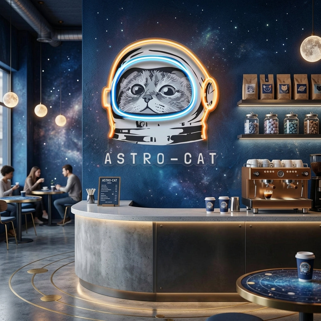 Astrocat LED Neon Sign Light Pop Art