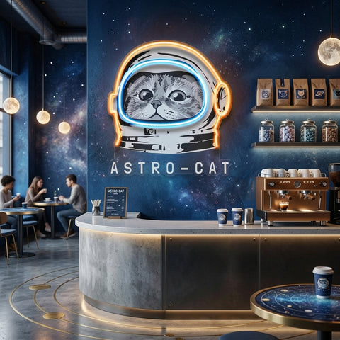 Astrocat LED Neon Sign Light Pop Art