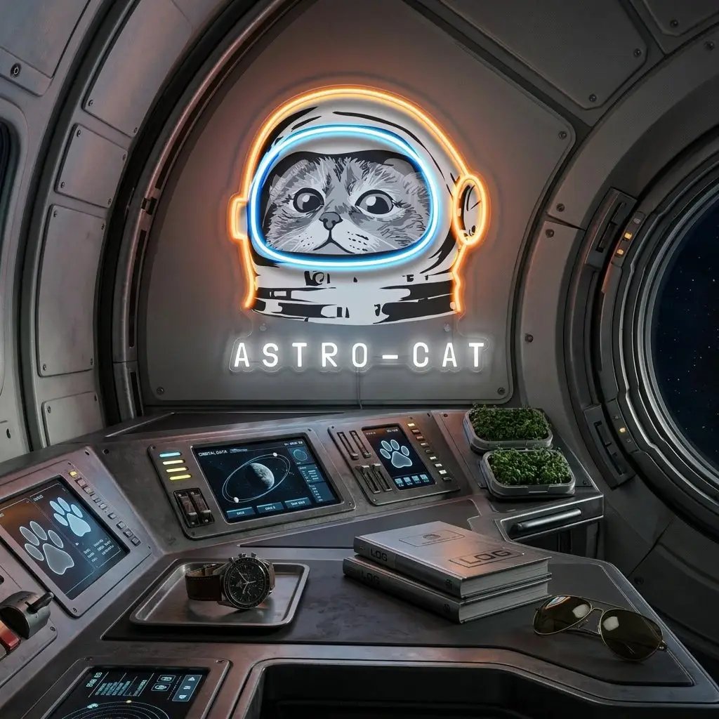 Astrocat LED Neon Sign Light Pop Art