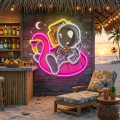 Astronaut Floaties Ballon LED Neon Sign Light Pop Art
