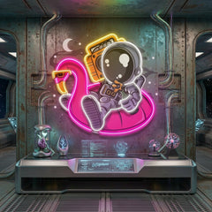 Astronaut Floaties Ballon LED Neon Sign Light Pop Art