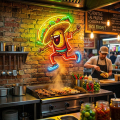 Taco Dancing LED Neon Sign Light Pop Art